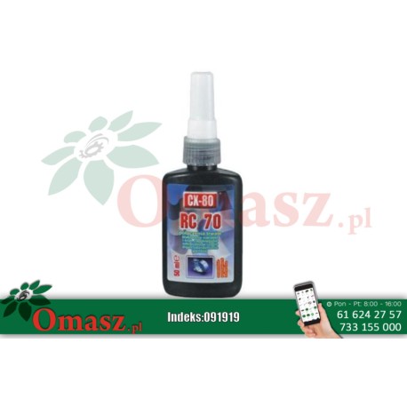 Środek zapobiegający odkręcaniu śrub RC70 091919 Środek zapobiegający odkręcaniu śrub RC70 omasz.pl