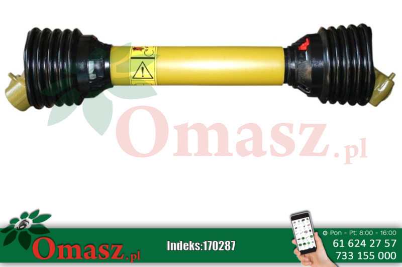 Wał przekaźnika 283Nm 510-690mm Weasler