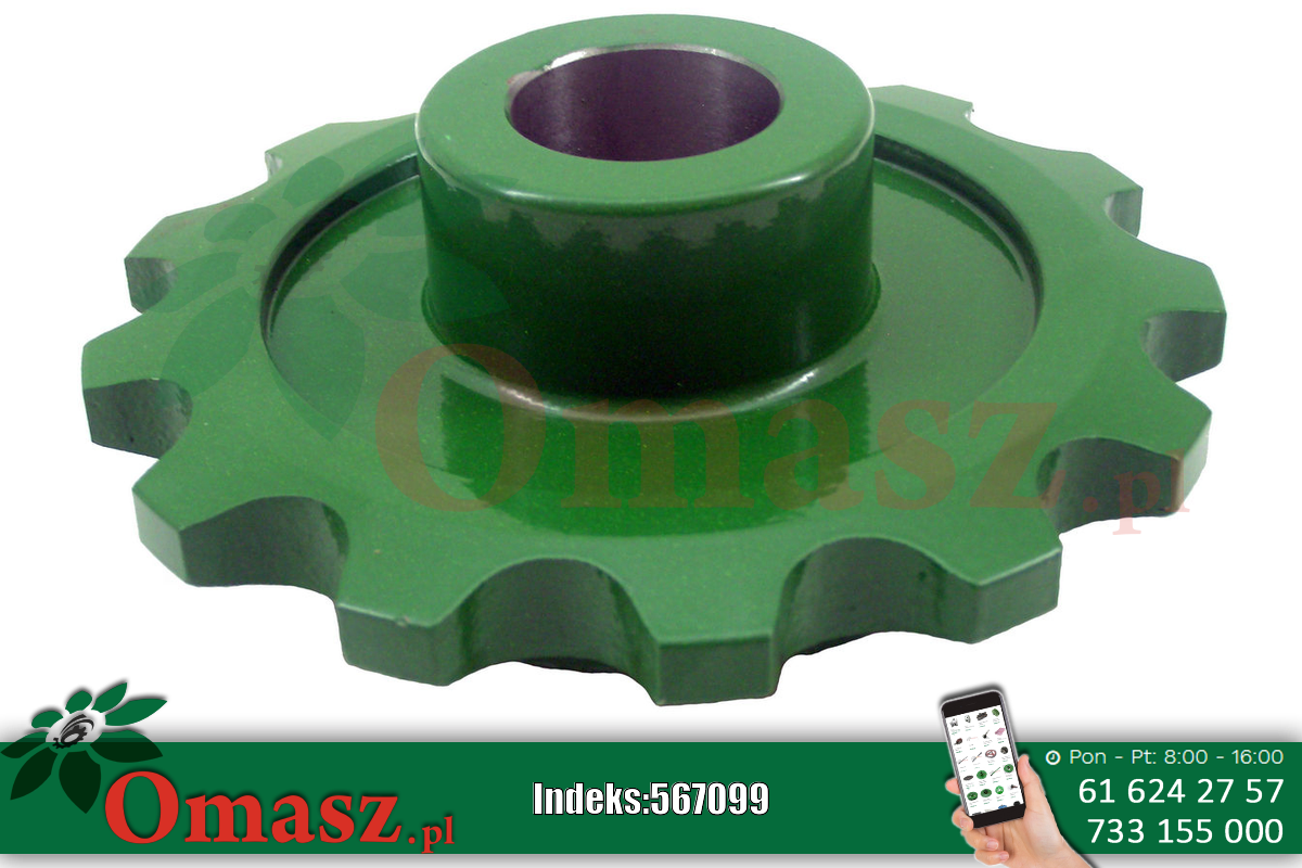 Koło zębate przenośnika pochyłego John Deere, z-14, otwór 40mm Z11649