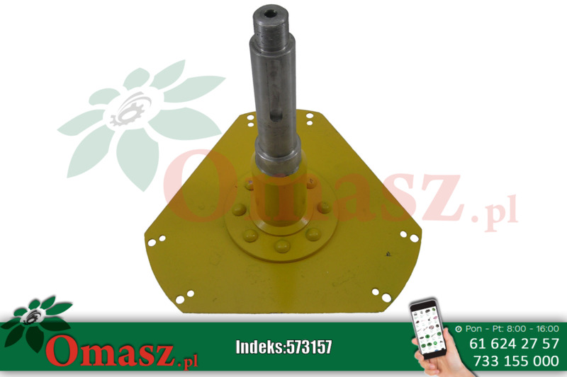 Wałek z tarczą silnika New Holland 80429540