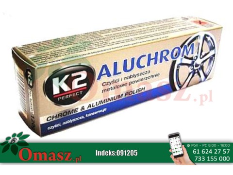 K2 Aluchrom pasta do czyszczenia chromu i aluminium - nabłyszcza 120g