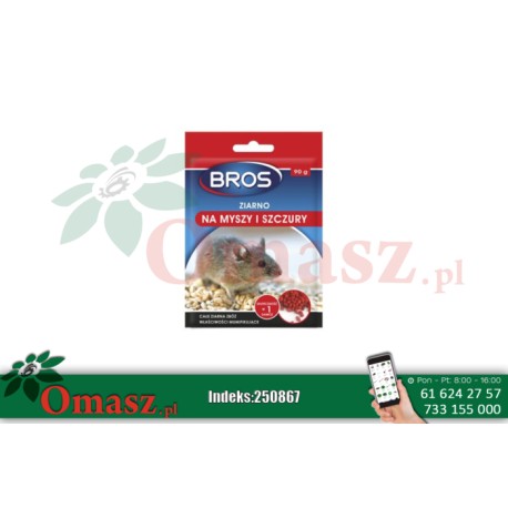 Bros ziarno na myszy i szczury 90g 250867 Bros ziarno na myszy i szczury 90g omasz.pl