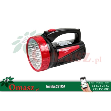 Latarka ładowalna 19+18 LED 221757 Latarka ładowalna 19+18 LED omasz.pl
