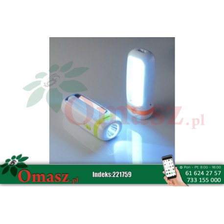 Latarka ładowalna 1W+10SMD LED 221759 Latarka ładowalna 1W+10SMD LED omasz.pl