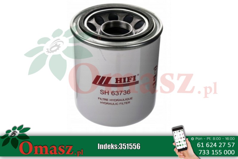 Filtr oleju hydraulicznego New Holland, Case SH63736