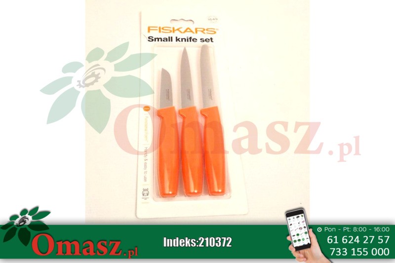 Nóż Fiskars zestaw 3 szt. Orange 1014272