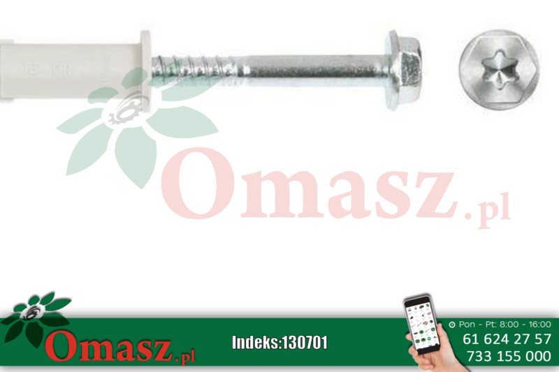 Kołek rozporowy ramowy przetykowy torx 10x140mm