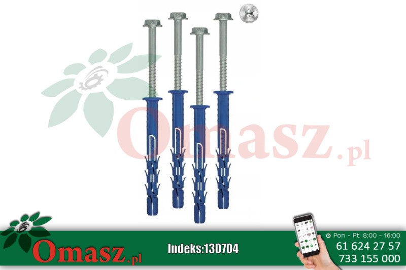 Kołek rozporowy ramowy przetykowy torx 14x240mm