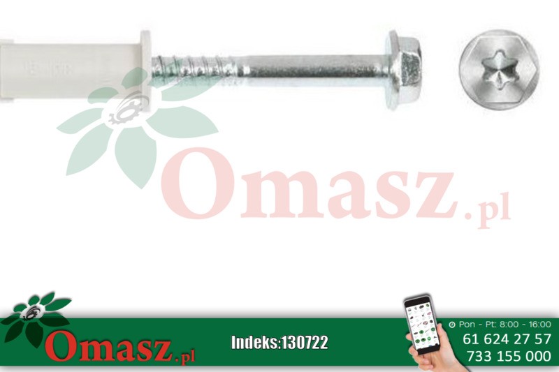 Kołek rozporowy ramowy przetykowy torx 14x160mm