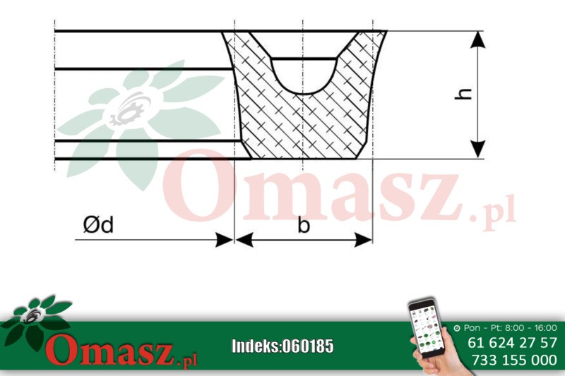 Pierścień uszczelniający U1 65*10