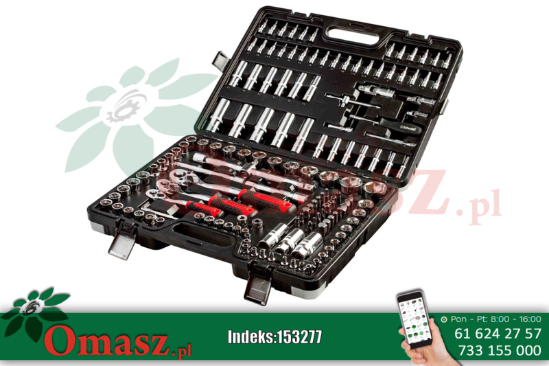 Komplet kluczy nasadowych 150 szt. Schmith SQN-150