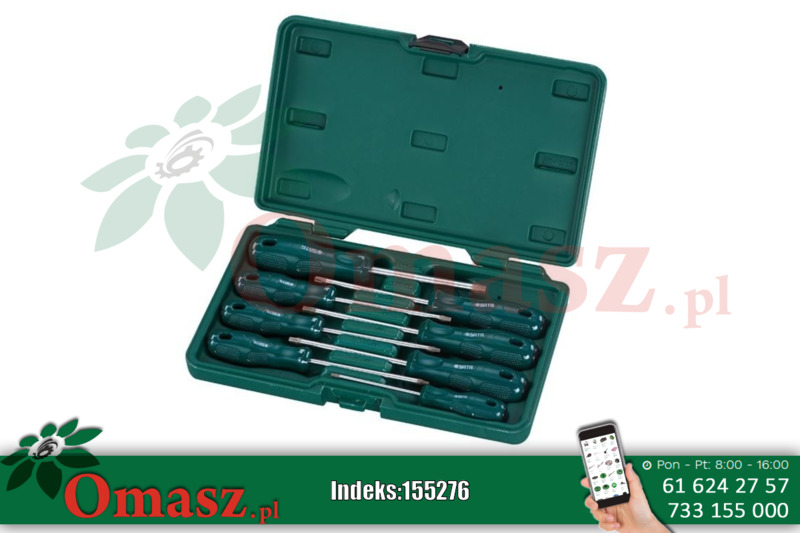 Zestaw 8 wkrętaków TORX w pudełku SATA S09305