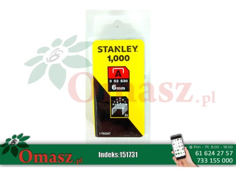 Zszywki 6mm 1000szt Stanley