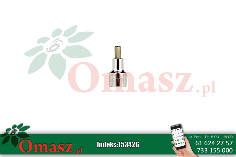 Klucz nasadowy 1/2' 7mm bit hex Sata S24204