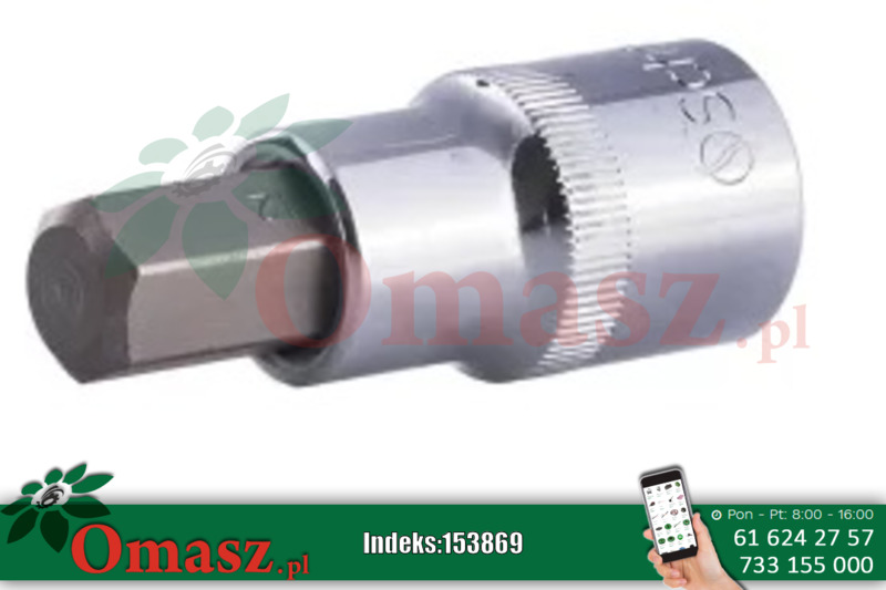 Klucz nasadowy 1/2 z bitem imbusowym H6 schmith NS-BH12-6-1