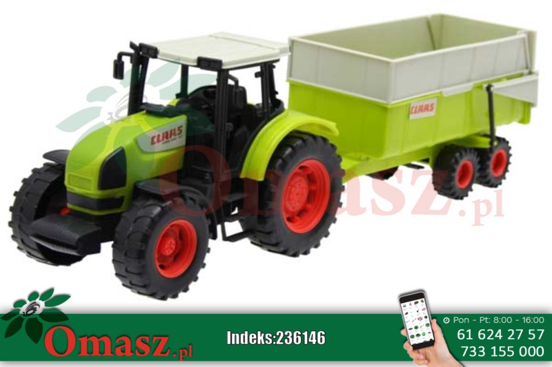 Zabawka Traktor Claas Ares z przyczepą 6003475507