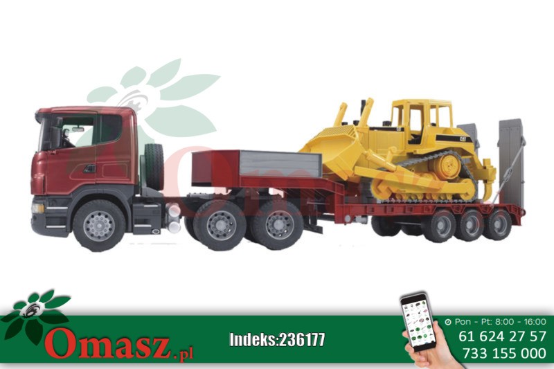 Zabawka Scania z przyczepą i buldożerem 60003555