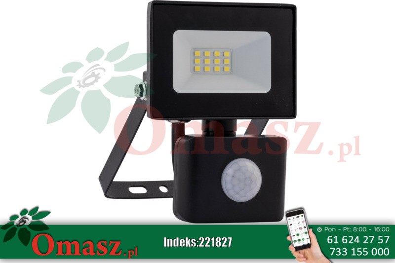 Naswietlacz LED 20W 230V Slim z czujnikiem ruchu Schmith SL-NS20S