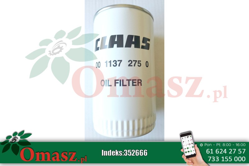 Filtr oleju Claas 0011372750