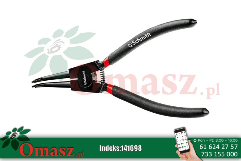 Szczypce 180mm zewnętrzna wygięte Schmith SVS-ZW-180