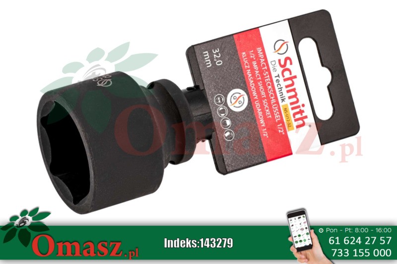 Klucz nasadowy 1/2' 8mm udarowy Schmith NS-U12-8