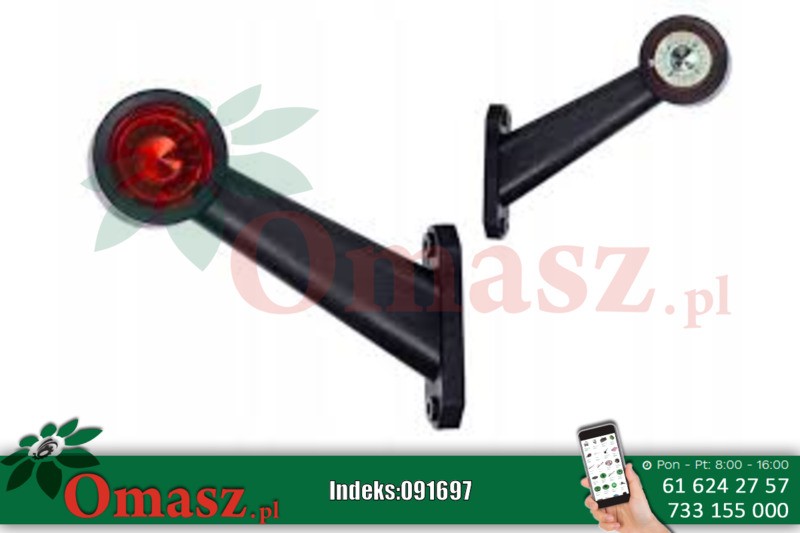 Lampa obrysowa diodowa HOR69 B+CZ 12/24V L