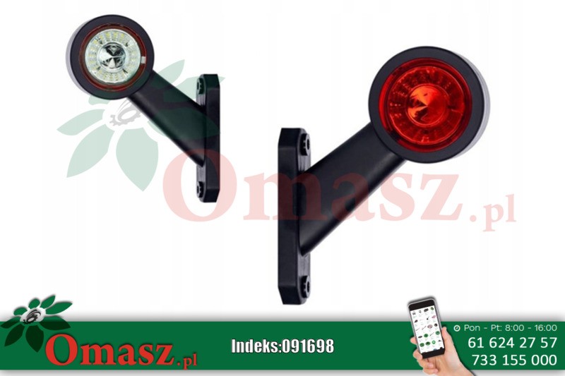 Lampa obrysowa diodowa HOR69 B+CZ 12/24V P