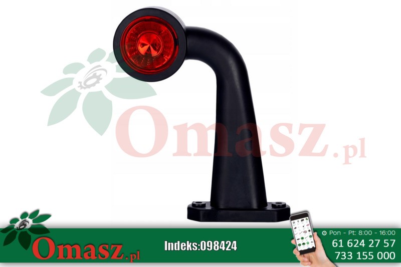 Lampa obrysowa diodowa HOR69 B+CZ 12/24V P