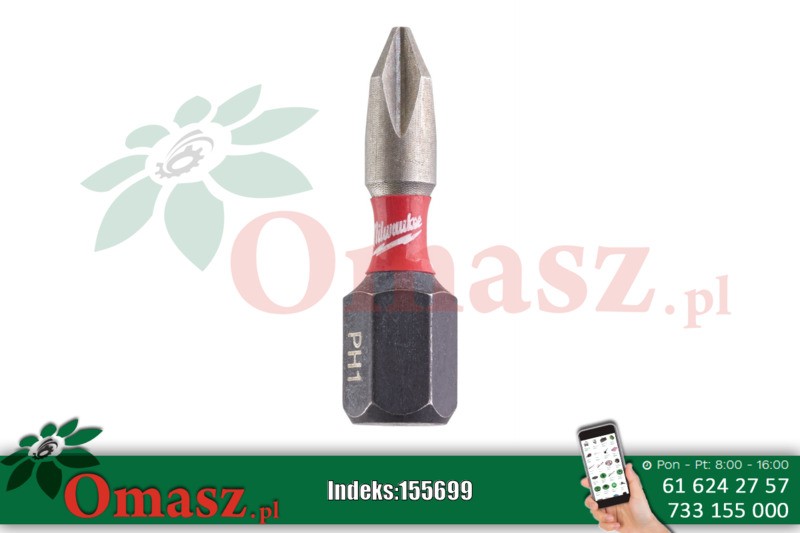 Grot PH 1*25 udarowy Milwaukee 2szt. 4932430850