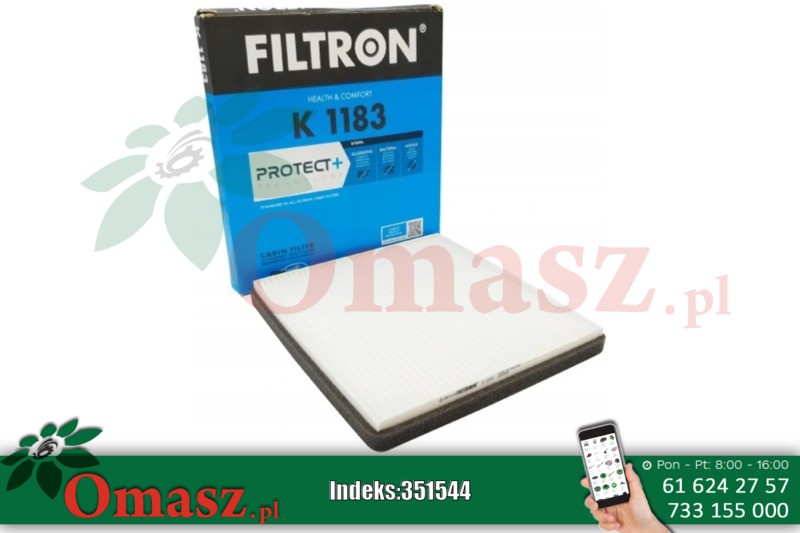 Filtr powietrza kabinowy K1183