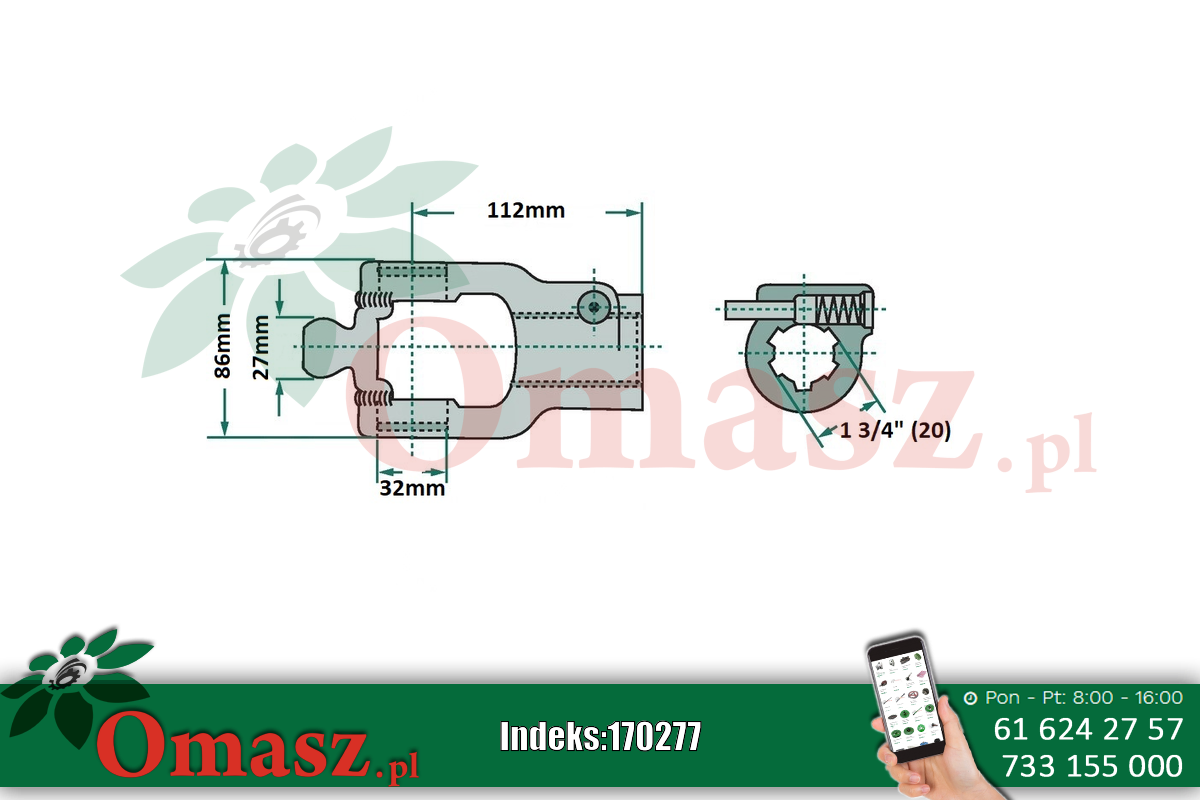 Widełki wciskowe Walterscheid 395366866