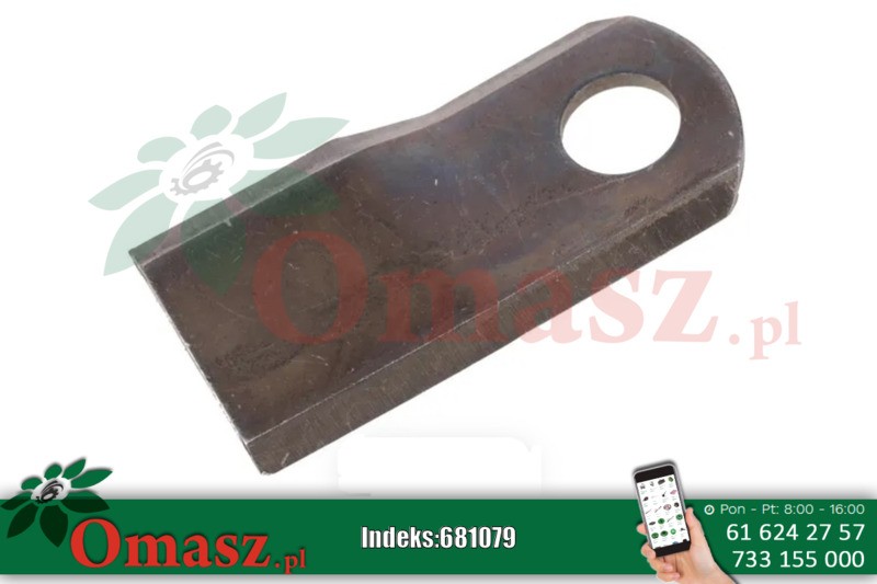 Nóz kosiarki rotacyjnej Kuhn 105x47x4mm lewy K6802970KR