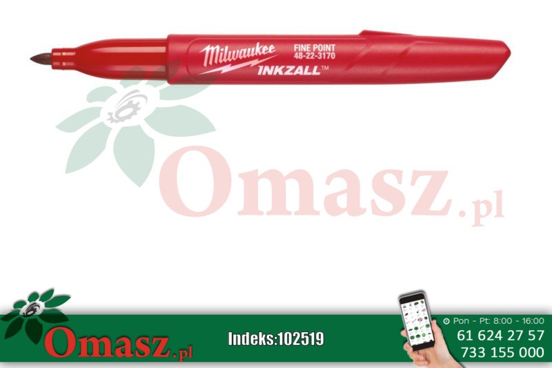 Marker czerwony INKZALL MILWAUKEE 48223170