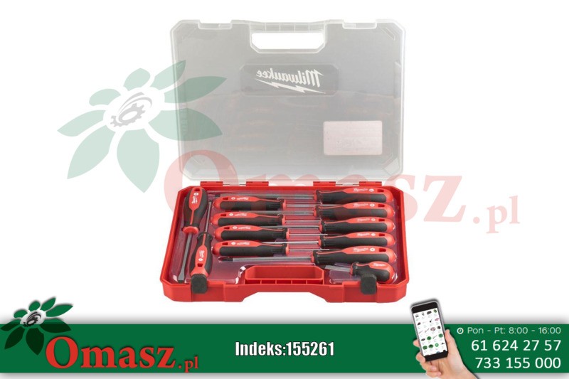 Zestaw wkrętaków w walizce - 12 szt. Milwaukee 4932472003