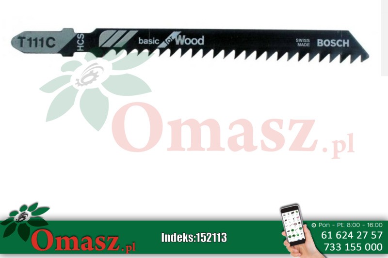 Brzeszczot do drewna T 111 C BOSCH