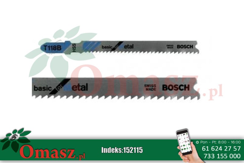 Brzeszczot do metalu T 118 B BOSCH