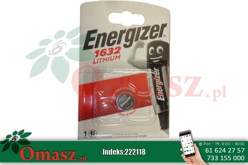 Bateria zegarka CR 1632 Energizer