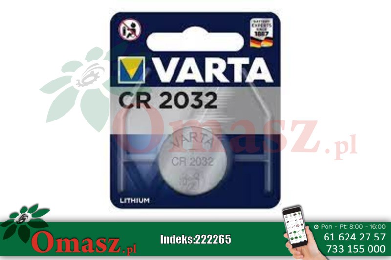 Bateria zegarka CR 2032 Varta