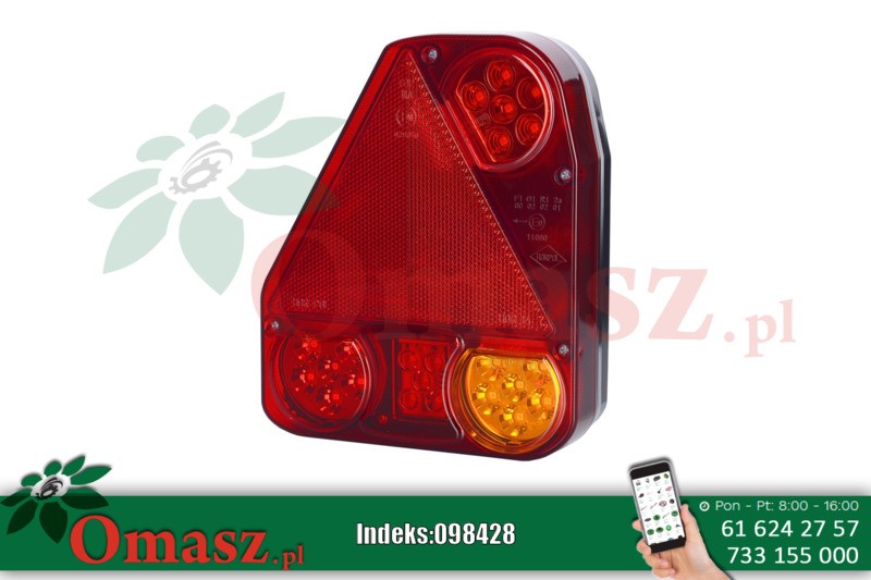 Lampa tylna zespolona HOR56 diodowa 12/24V L