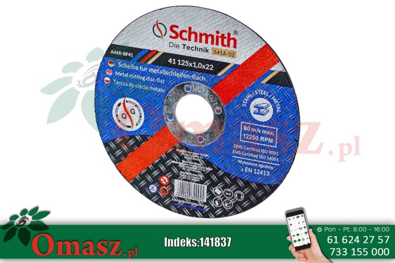 Tarcza do cięcia metalu 230x2,0 S41A-04 SCHMITH