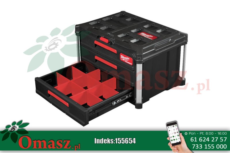 Skrzynia z 3 szufladami PACKOUT MILWAUKEE 4932472130