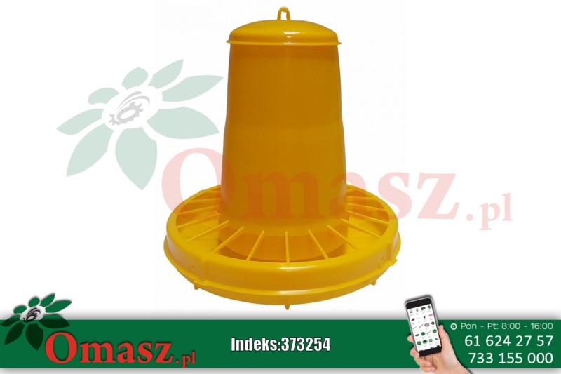 Karmidło automatyczne dla drobiu, żółte, 20 l, 15 kg, Novital 04-0032