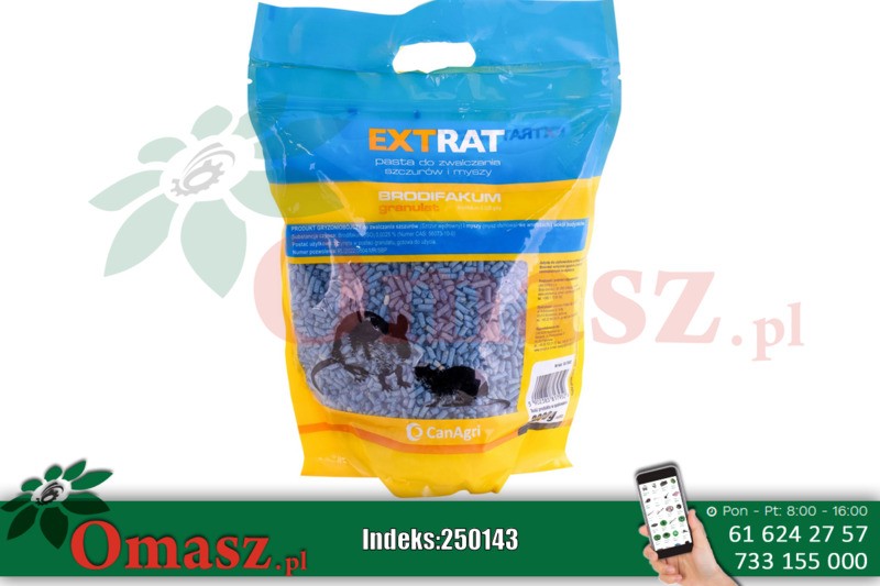 Extrat granulat a3kg niebieski trutka na myszy