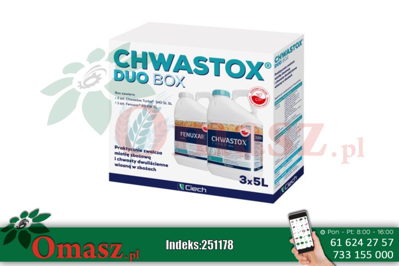 Chwastox Duo Box – zestaw herbicydów 2x5l Chwastox Turbo + 5lFenuxar