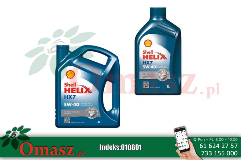 Olej Shell Helix HX7 5W40 4L