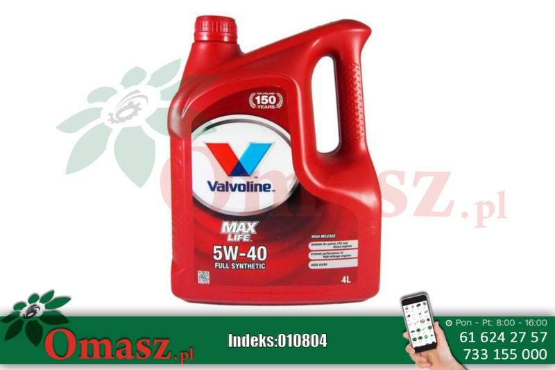 Olej Valvoline Maxlife 5W40 4L