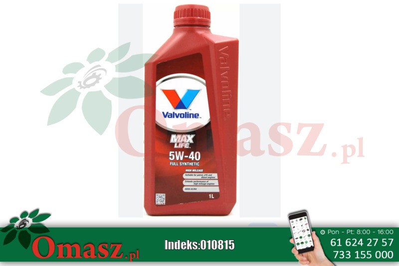 Olej Valvoline Maxlife 5W40 1L