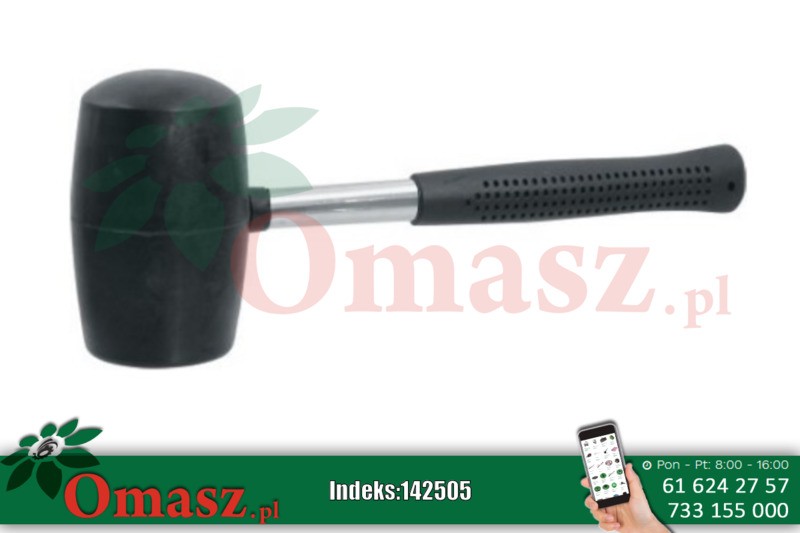 Młotek gumowy czarny 800g 90mm MN-31-130 Modeco