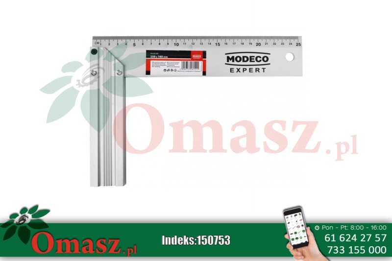 Kątownik aluminiowy 250mm MN-83-020 Modeco Expert