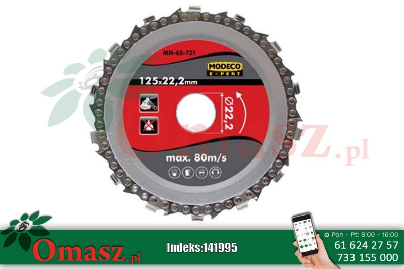 Piła tarczowa łańcuchowa 115mm MN-65-750 Modeco